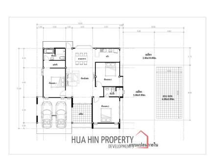 Modern 220 sqm Villa with Garden in Thap Tai Hua Hin
