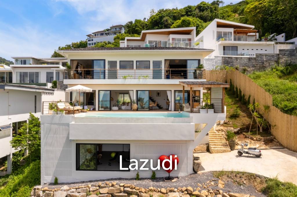 Stunning 3-Bed Sea View Villa on 700SQM Plot in Bo Phut Hills