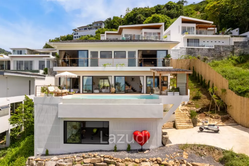 Stunning 3-Bed Sea View Villa on 700SQM Plot in Bo Phut Hills