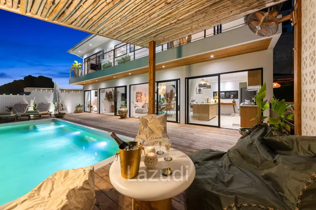 Stunning 3-Bed Sea View Villa on 700SQM Plot in Bo Phut Hills