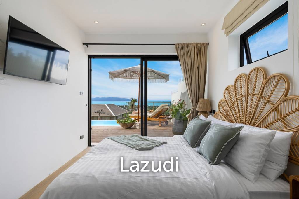 Stunning 3-Bed Sea View Villa on 700SQM Plot in Bo Phut Hills