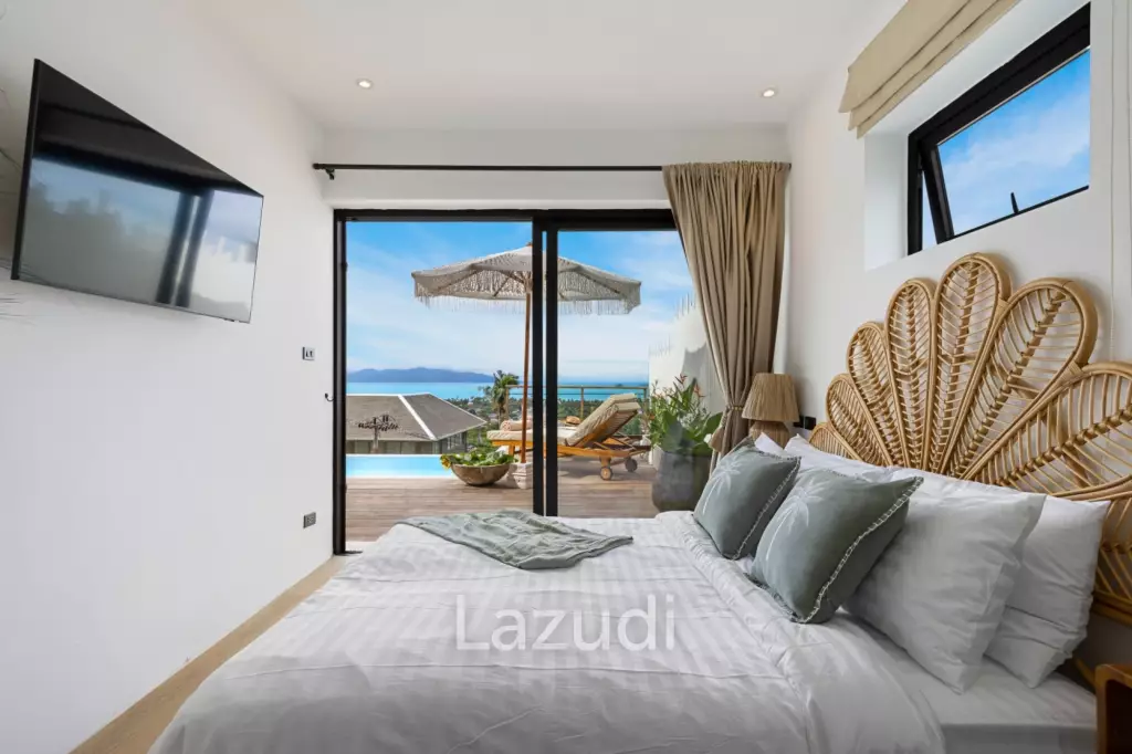 Stunning 3-Bed Sea View Villa on 700SQM Plot in Bo Phut Hills