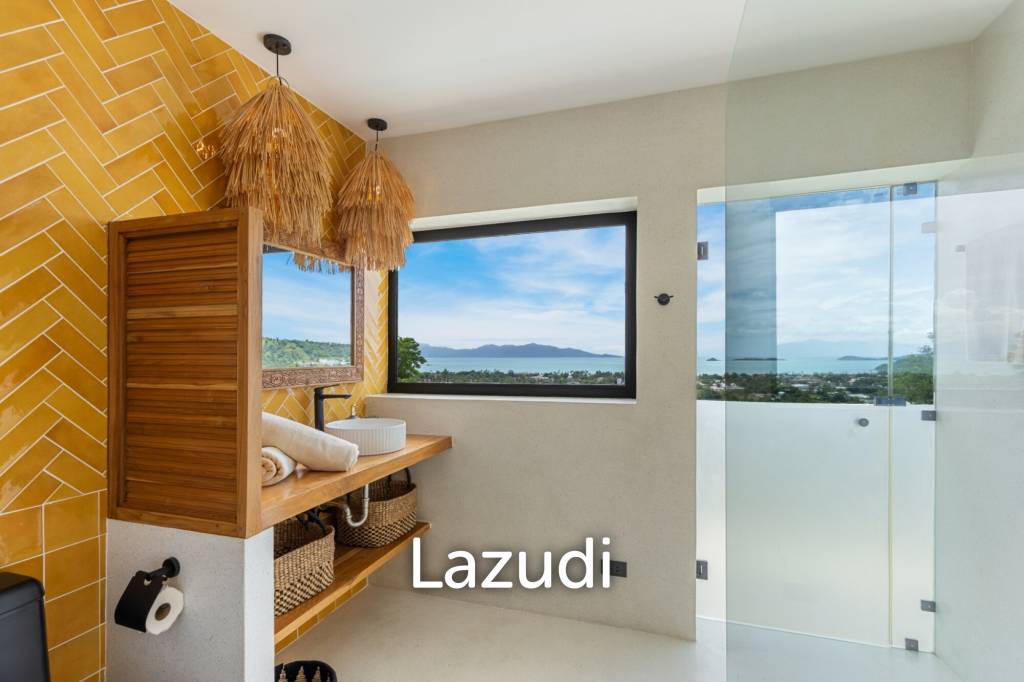 Stunning 3-Bed Sea View Villa on 700SQM Plot in Bo Phut Hills