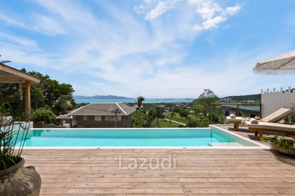 Stunning 3-Bed Sea View Villa on 700SQM Plot in Bo Phut Hills