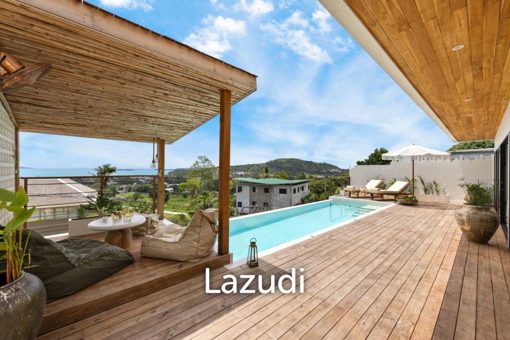 Stunning 3-Bed Sea View Villa on 700SQM Plot in Bo Phut Hills