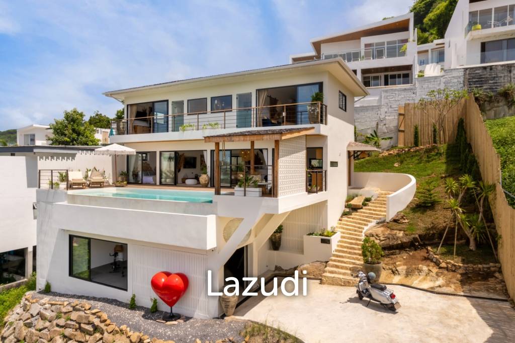 Stunning 3-Bed Sea View Villa on 700SQM Plot in Bo Phut Hills
