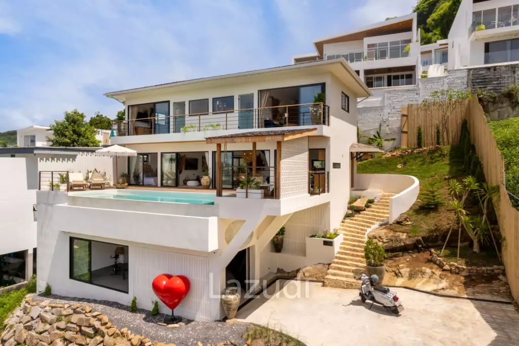 Stunning 3-Bed Sea View Villa on 700SQM Plot in Bo Phut Hills
