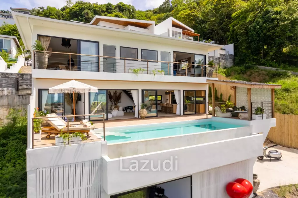 Stunning 3-Bed Sea View Villa on 700SQM Plot in Bo Phut Hills