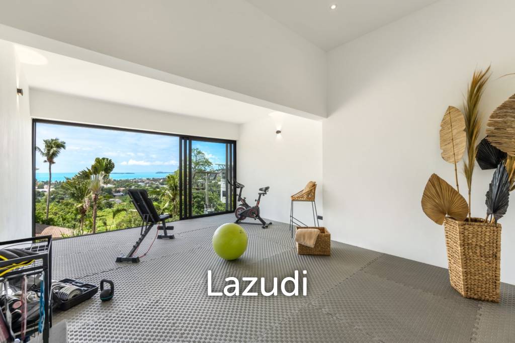 Stunning 3-Bed Sea View Villa on 700SQM Plot in Bo Phut Hills