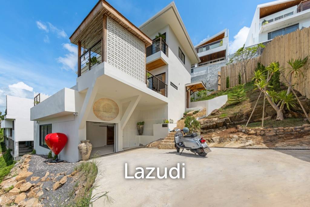Stunning 3-Bed Sea View Villa on 700SQM Plot in Bo Phut Hills