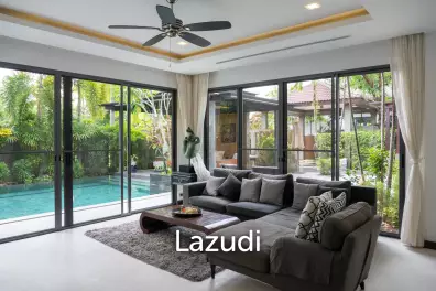 Modern Tropical 4-Bedroom Pool Villa for Sale in Cherng Talay with Lake View