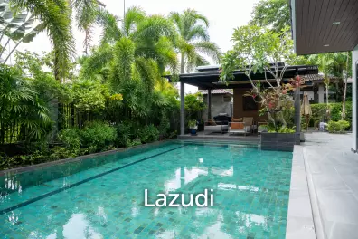 Modern Tropical 4-Bedroom Pool Villa for Sale in Cherng Talay with Lake View