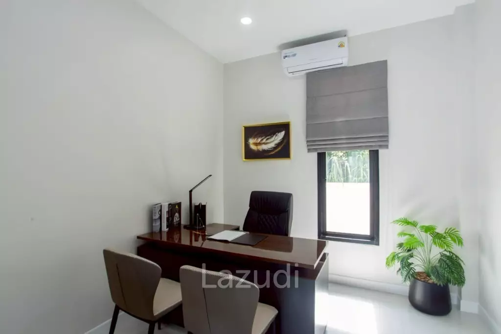 วิลล่าใหม่ 4 ห้องนอน 213 ตร. ม. พร้อมสระว่ายน้ำ ใกล้ตัวเมืองหัวหิน ในโครงการทองธารินทร์