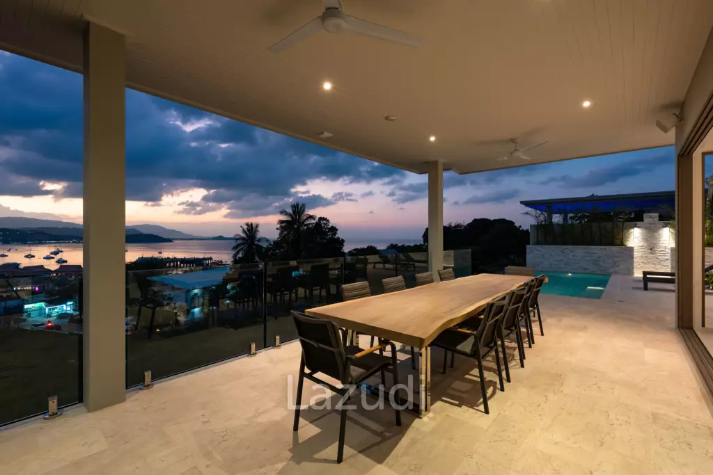 Brand New 4-Bed Villa in Bang Rak with Sea and Sunset View