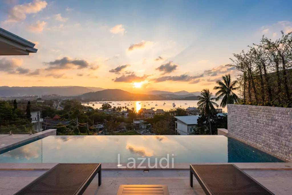 Brand New 4-Bed Villa in Bang Rak with Sea and Sunset View