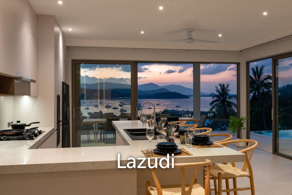 Brand New 4-Bed Villa in Bang Rak with Sea and Sunset View