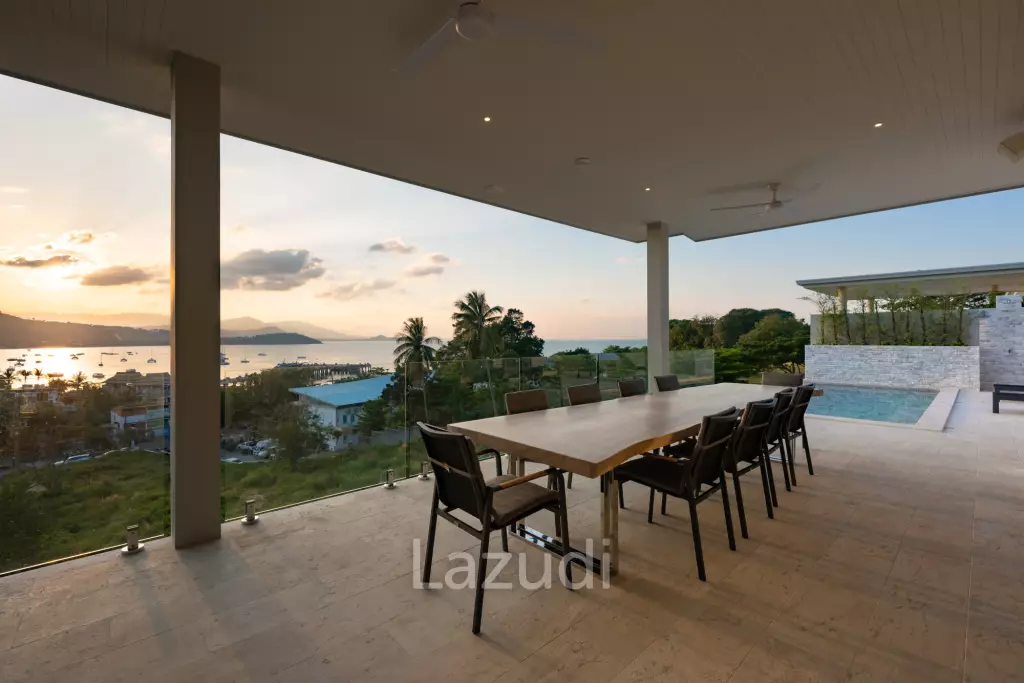 Brand New 4-Bed Villa in Bang Rak with Sea and Sunset View