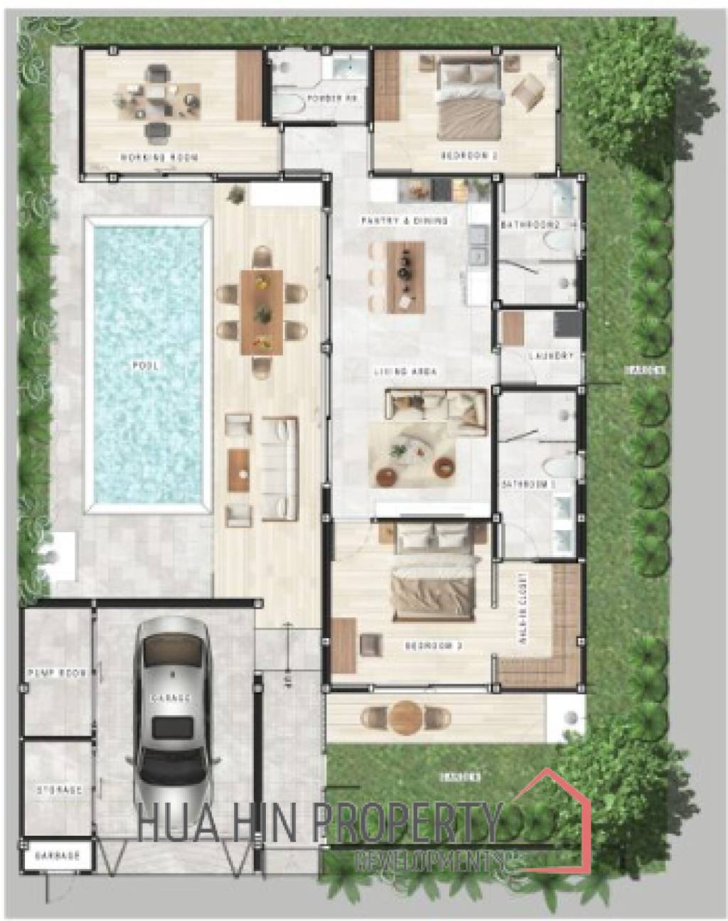 200 sqm modern pool villa in Thap Tai Hua Hin – Asai Villas new development