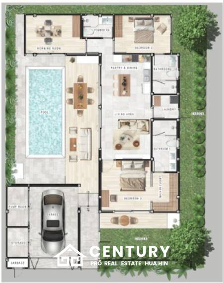 200 sqm modern pool villa in Thap Tai Hua Hin – Asai Villas new development