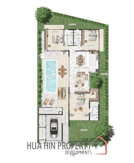 New Modern 250 sqm pool villa in Thap Tai Hua Hin