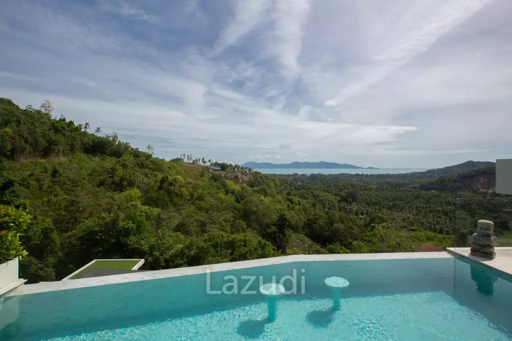 3-Bed Villa with Stunning Sea Views in Mae Nam