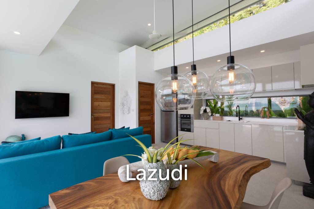 3-Bed Villa with Stunning Sea Views in Mae Nam