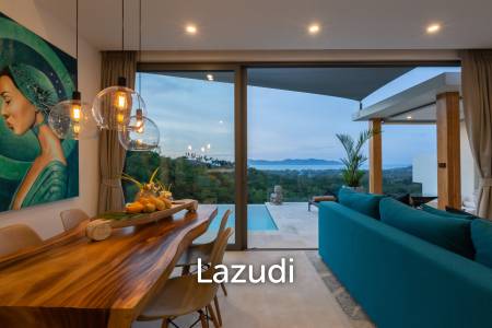 3-Bed Villa with Stunning Sea Views in Mae Nam