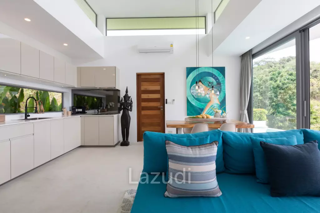 3-Bed Villa with Stunning Sea Views in Mae Nam