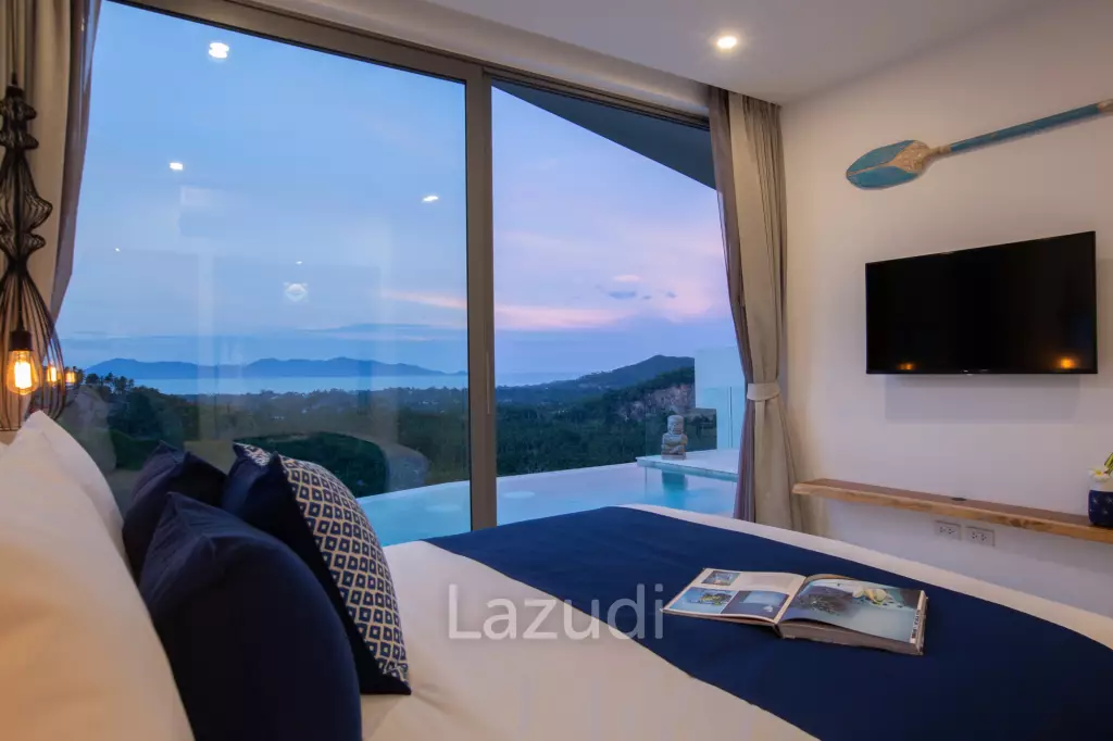 3-Bed Villa with Stunning Sea Views in Mae Nam