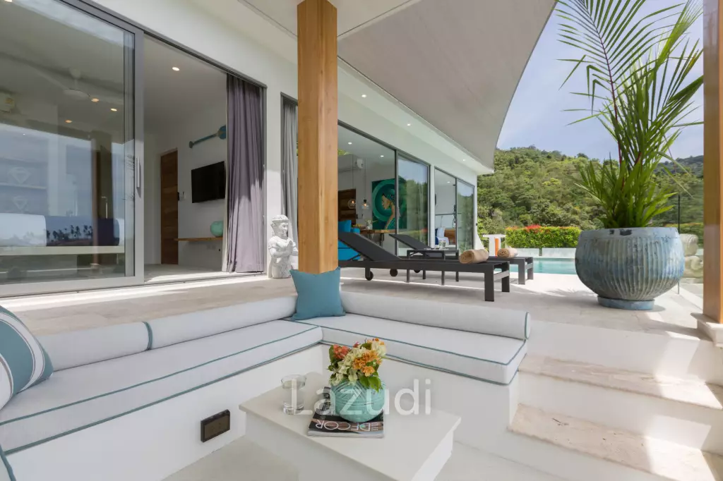 3-Bed Villa with Stunning Sea Views in Mae Nam