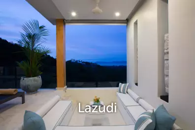 3-Bed Villa with Stunning Sea Views in Mae Nam