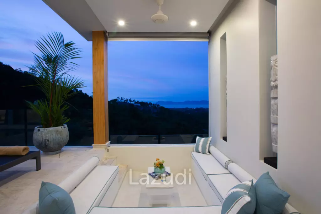 3-Bed Villa with Stunning Sea Views in Mae Nam