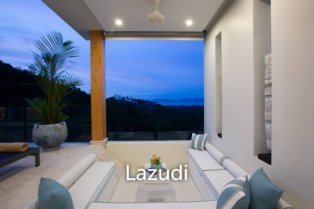 3-Bed Villa with Stunning Sea Views in Mae Nam