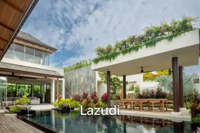 Luxury Tropical Contemporary Villa 4-Bedroom Pool Villa for Sale in Cherng Talay