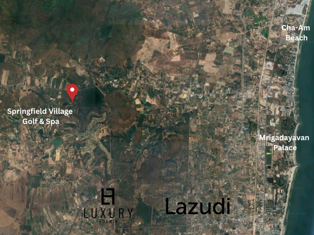 2-0-8 Rai Waterfront Land in Springfield Village Cha-Am