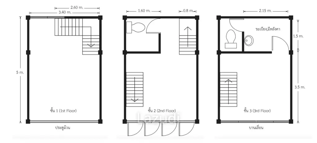 52 sqm freehold retail building in Khlong Toei Nuea Bangkok