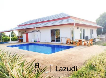 Private Pool Villa with Mountain Views Near Hua Hin Big land