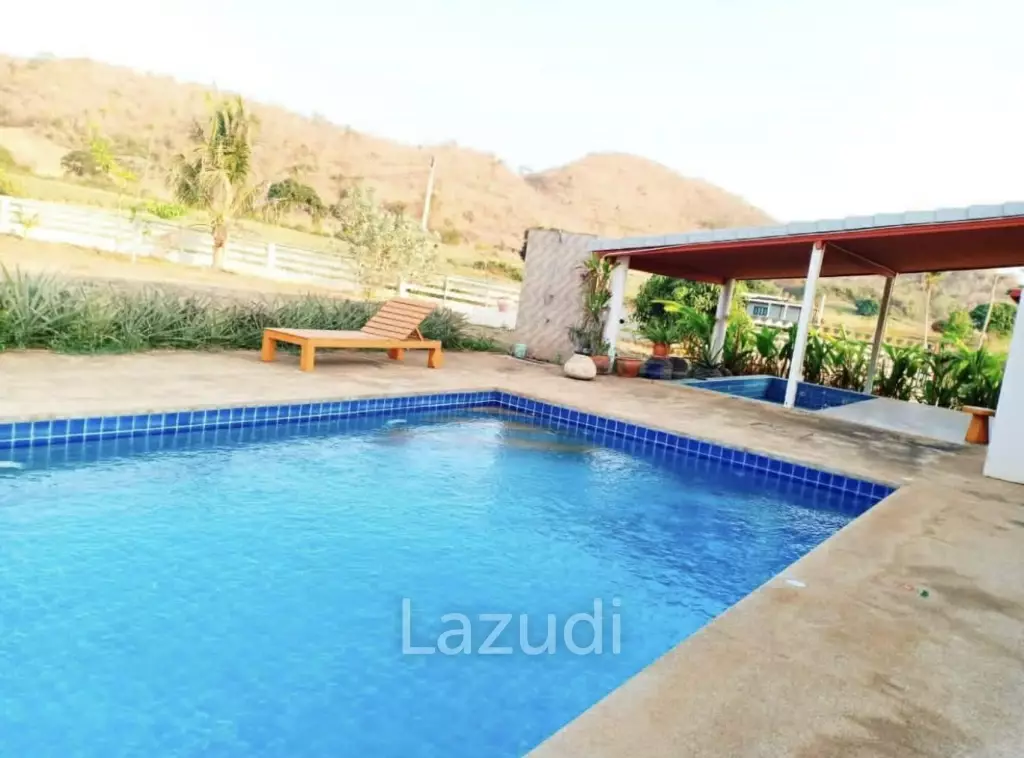 Private Pool Villa with Mountain Views Near Hua Hin Big land