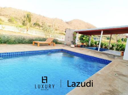 Private Pool Villa with Mountain Views Near Hua Hin Big land