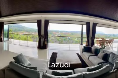 Over 1 Rai Hillside Estate with 3 Villas and 1 Apartment near Nai Harn Beach