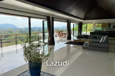 Over 1 Rai Hillside Estate with 3 Villas and 1 Apartment near Nai Harn Beach