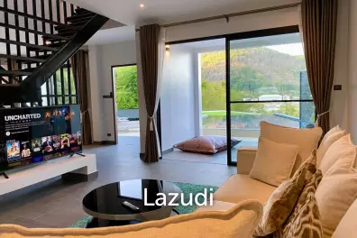 Over 1 Rai Hillside Estate with 3 Villas and 1 Apartment near Nai Harn Beach