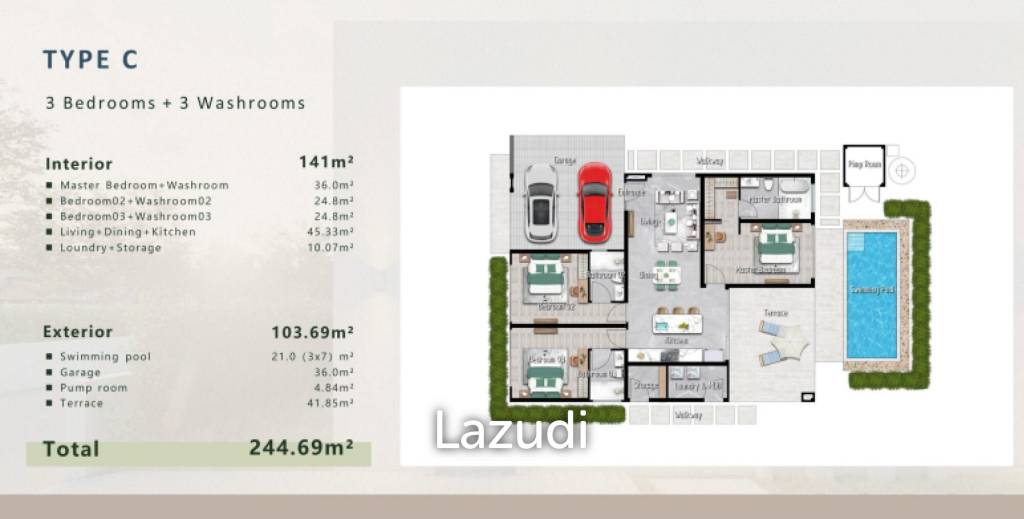 THE SKY 126 : Special Promotion 3 bed pool villa