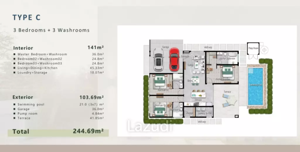 THE SKY 126 : Special Promotion 3 bed pool villa