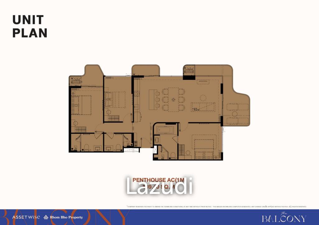 3 Bed 3 Bath 139.40 SQ.M The Balcony