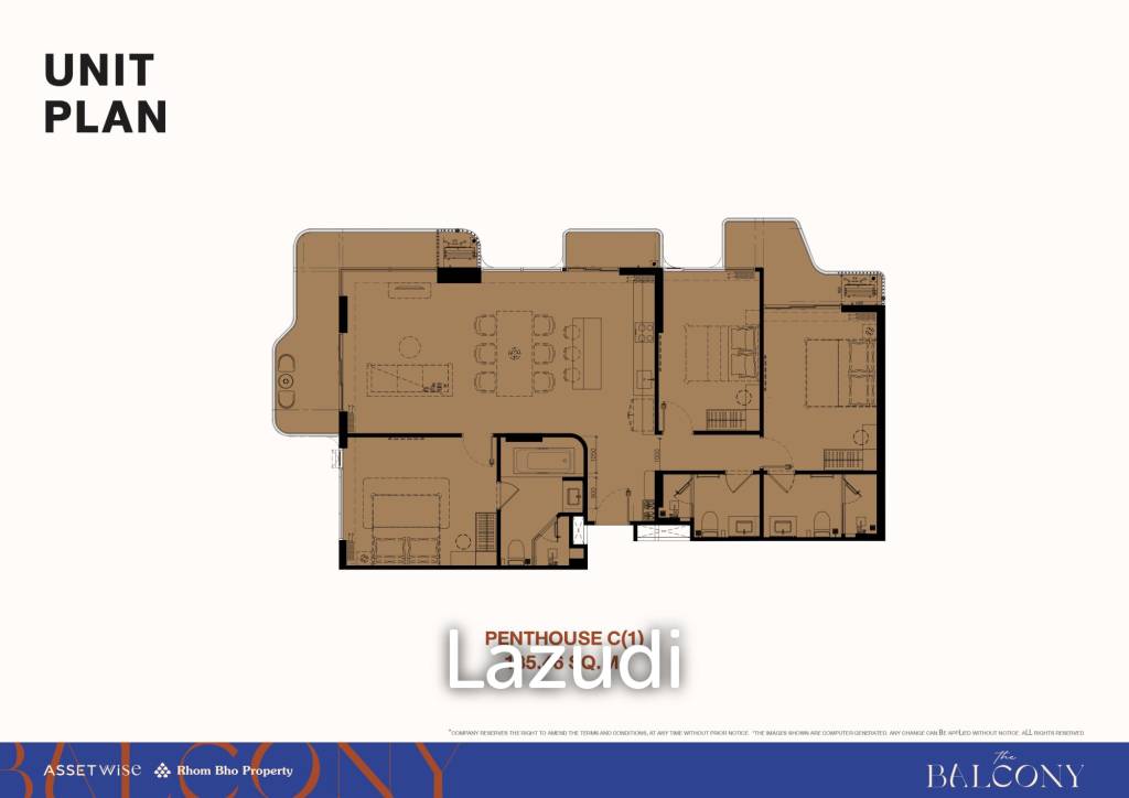 3 Bed 3 Bath 139.40 SQ.M The Balcony