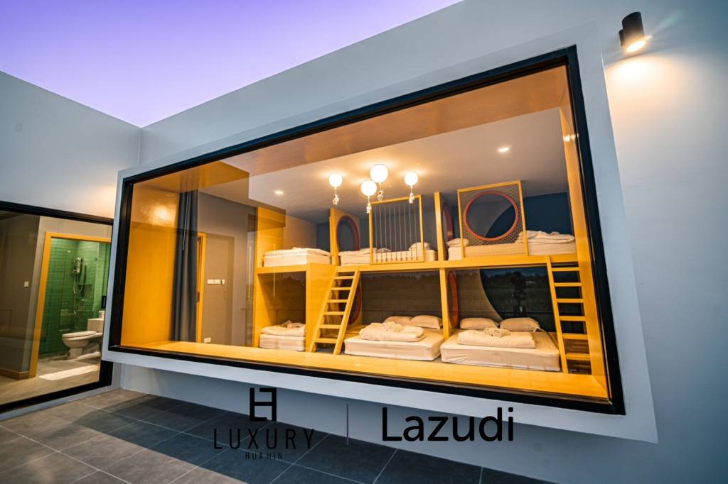 2-Storey Modern Pool Villa with slide in Leleaf Valley Hua Hin