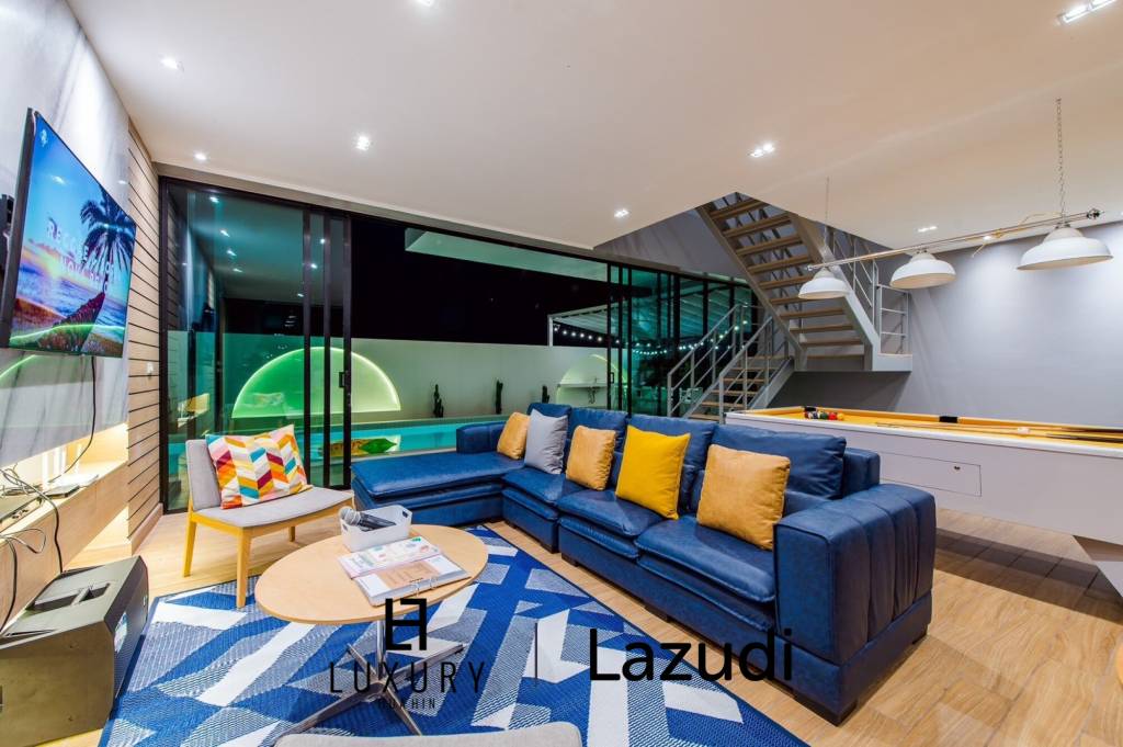 2-Storey Modern Pool Villa with slide in Leleaf Valley Hua Hin