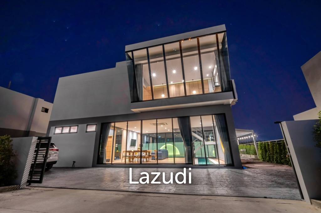 2-Storey Modern Pool Villa with slide in Leleaf Valley Hua Hin