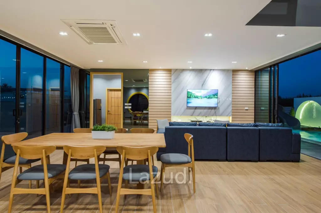 2-Storey Modern Pool Villa with slide in Leleaf Valley Hua Hin